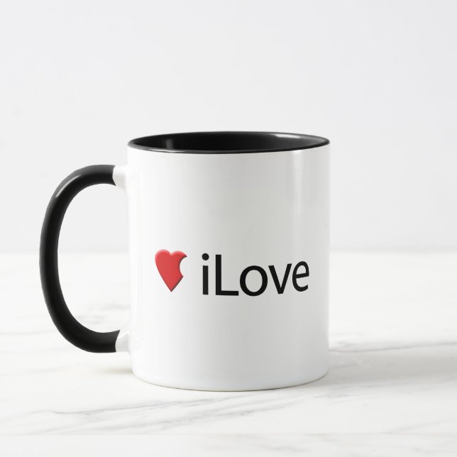 iLove - I Liebe Parody Coffee Tasse (Links)