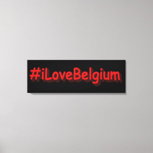 "#iLoveBelgium" Niedliches Design. Jetzt kaufen Leinwanddruck