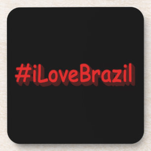 "#iLoveBrasilien" Niedliches Design. Jetzt kaufen Getränkeuntersetzer