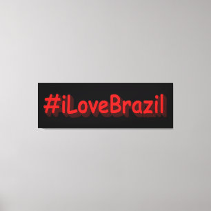 "#iLoveBrasilien" Niedliches Design. Jetzt kaufen Leinwanddruck