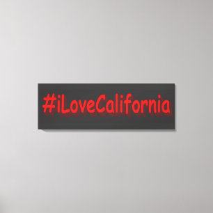 "#iLoveCalifornia " Niedliches Design. Jetzt kaufe Leinwanddruck