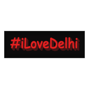 "#iLoveDelhi" Niedliches Design. Jetzt kaufen Fotodruck