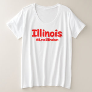 "#iLoveIllinoisan " Niedliches Design. Jetzt kaufe Große Größe T-Shirt
