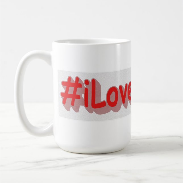 "#iLoveIndiana " Niedliches Design. Jetzt kaufen Kaffeetasse (Links)