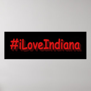 "#iLoveIndiana " Niedliches Design. Jetzt kaufen Poster