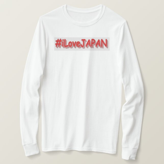 "#iLoveJAPAN" Cute Design. Buy Now T-Shirt (Design vorne)