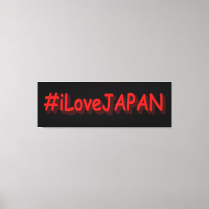 "#iLoveJAPAN" Niedliches Design. Jetzt kaufen Leinwanddruck