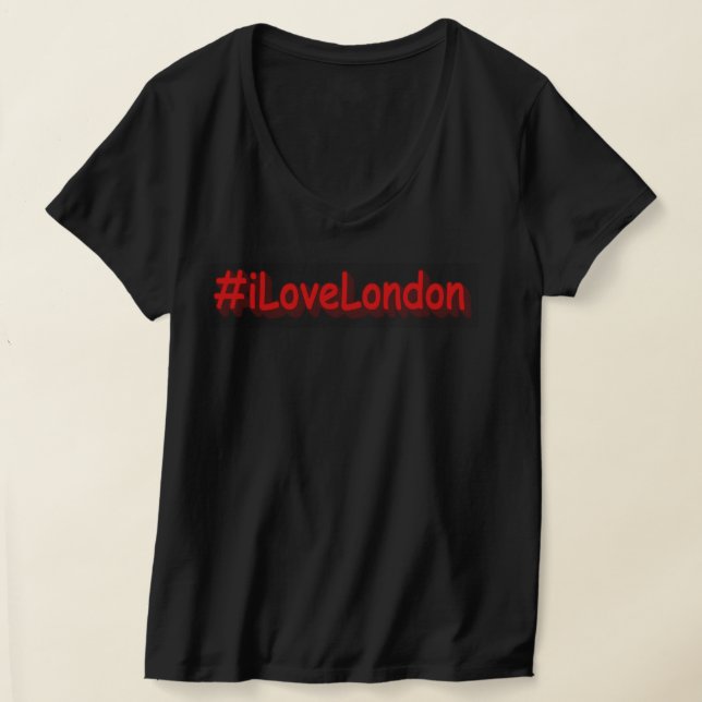 "#iLoveLondon" Niedliches Design. Jetzt kaufen T-Shirt (Ablage )