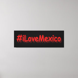 "#iLoveMexico" Niedliches Design. Jetzt kaufen Leinwanddruck