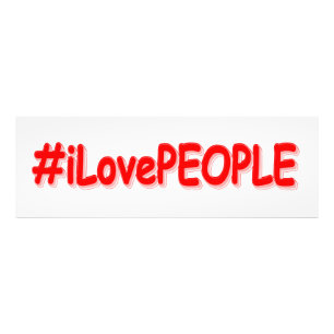 "#iLovePEOPLE" Niedliches Design. Jetzt kaufen Fotodruck