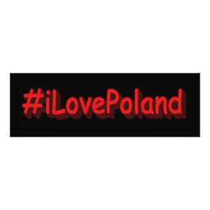 "#iLovePoland" Niedliches Design. Jetzt kaufen Fotodruck