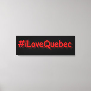 "#iLoveQuebec " Niedliches Design. Jetzt kaufen Leinwanddruck