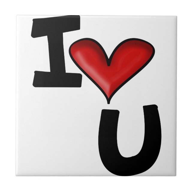 Iloveu Fliese (Vorderseite)