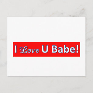 Iloveyoubabe Postkarte