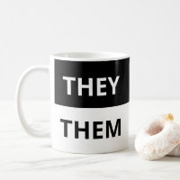 Ils/Eux Pronononounes Mug noir & blanc classique