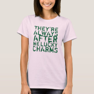 Ils toujours après ma chance charms t-shirt bio