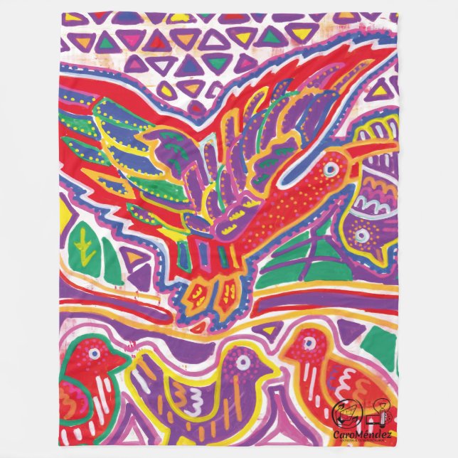  Ilustración de Mola3 Fleecedecke (Vorderseite)