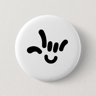 ILY (i-LIEBE SIE) in ASL Button