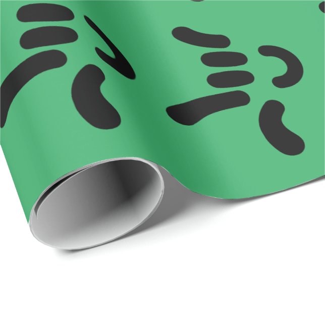 ILY (I Liebe You) ASL - Geschenkpackung GRÜNE Geschenkpapier (Rolleneckpunkt)