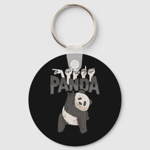 ILY Panda ASL Handgesture Deaf Hörschreckenwarenwa Schlüsselanhänger