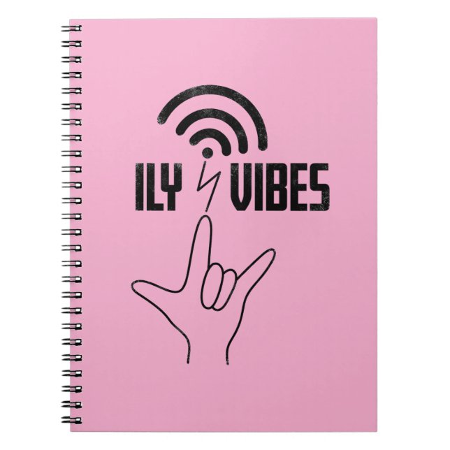 ILY Vibes - ASL Design  Notizblock (Vorderseite)