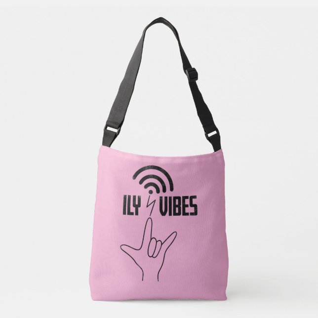ILY Vibes - ASL Design  Tragetaschen Mit Langen Trägern (Vorderseite)