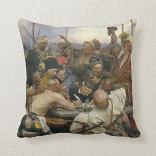 Ilya Repin Antwort der Zaporozhian Kosaken Kissen