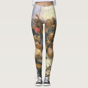 Ilya-Repin-Antwort der zaporozhianischen Kosaken Leggings