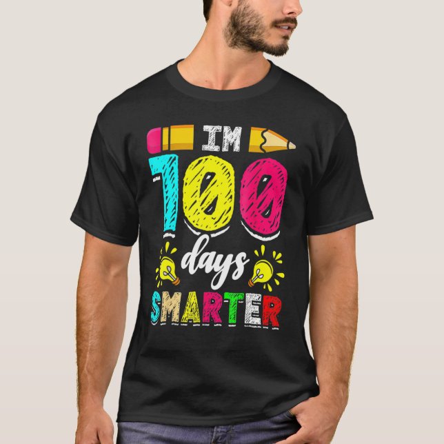 I'm 100 Days Smarter Student 100th School Day Chal T-Shirt (Vorderseite)
