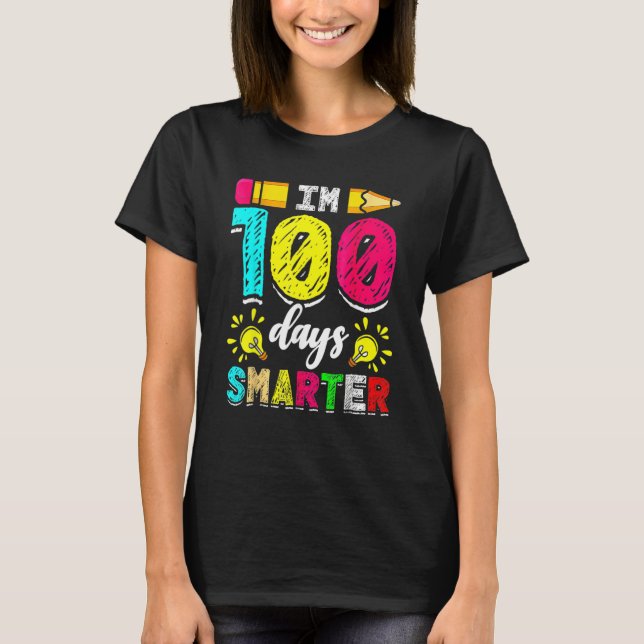 I'm 100 Days Smarter Student 100th School Day Chal T-Shirt (Vorderseite)