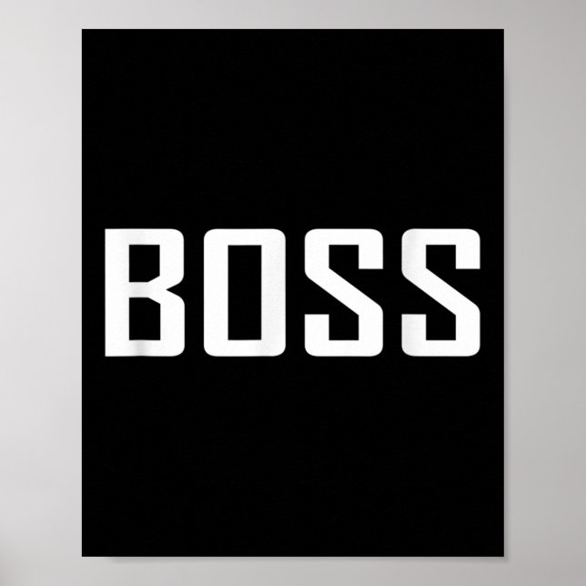 Im a Big Boss Wear Coole Motivierend Quotes Graphi Poster (Vorne)