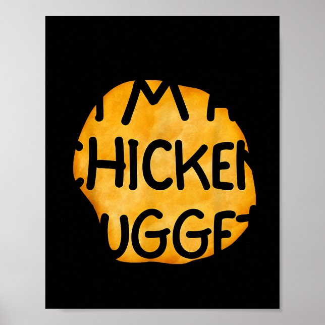 I'm A Chicken Nugget Funny Lazy Easy Halloween Cos Poster (Vorne)