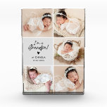 I'm A Grandpa 5-Photo Baby's Name & Birth Date Fotoblock<br><div class="desc">A modern photo block designed exclusively for new grandfathers. This chic and sentimental block proudly showcases the words, 'I'm a Grandpa!' accompanied by the baby's name and date of birth. Surrounding this joyful announcement are five photos, capturing the early moments of your grandfatherhood journey. Crafted with a sleek and contemporary...</div>