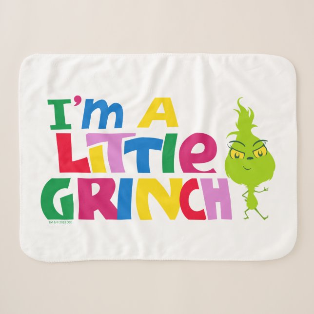 I'm a Little Grinch Colorful Graphic Sherpadecke (Vorderseite (Horizontal))