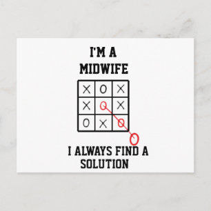 Im A Midwife I Always Find A Solution  Postkarte