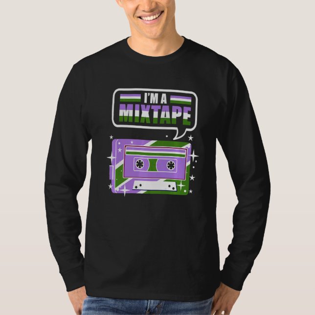 Im A Mixtape Genderqueer Pride T-Shirt (Vorderseite)
