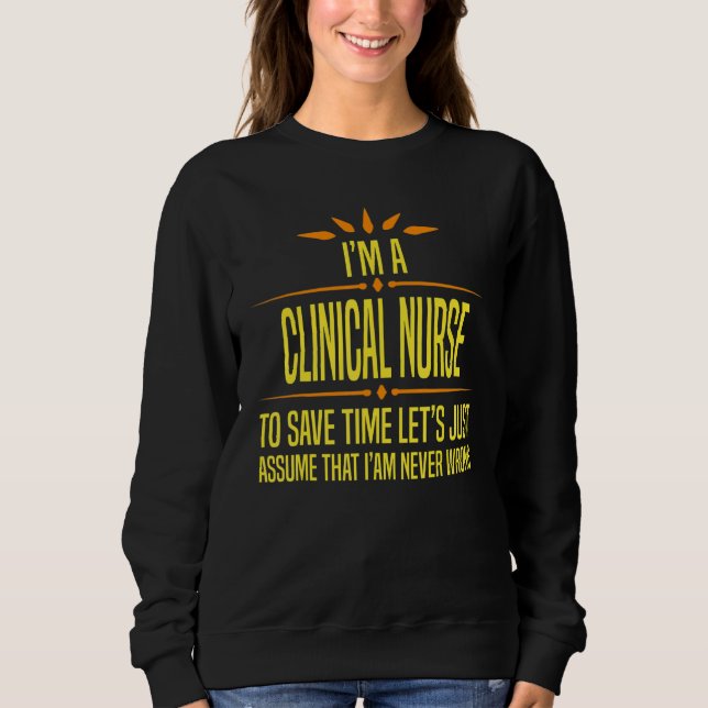 Im a Nurse Sweatshirt (Vorderseite)