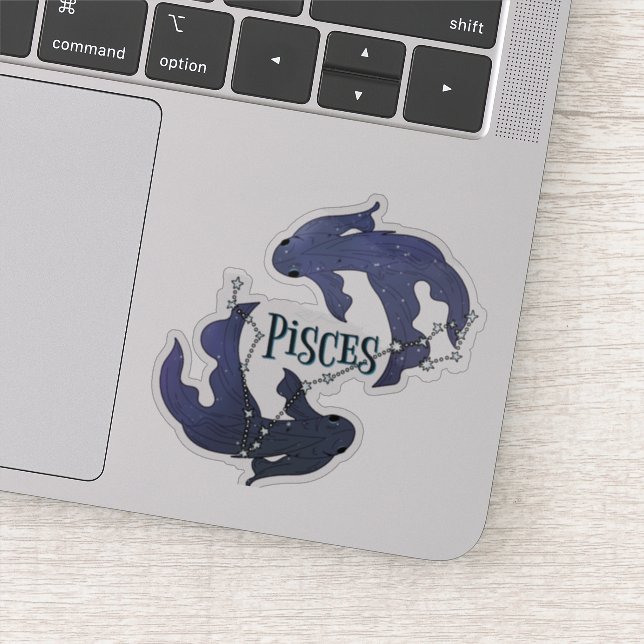 Im A Pisces Zodiac.Trendy Pisces Zodiac Sign Aufkleber (Detail)