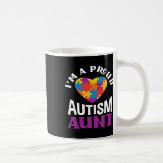 I'm A Proud Autism Aunt Puzzle Heart Autism Awaren Kaffeetasse