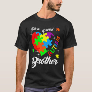 Im A Proud Autism Brother Autismus Bewusstsein Mat T-Shirt