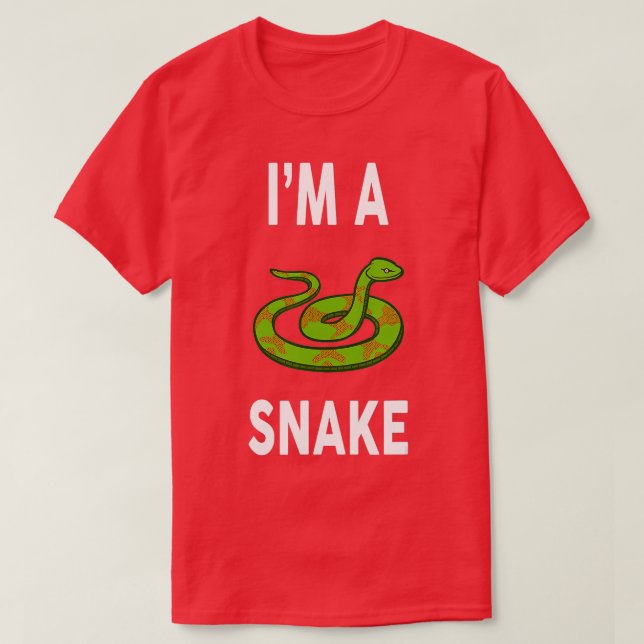 Im A SNAKE Funny SNAKE T-Shirt (Design vorne)