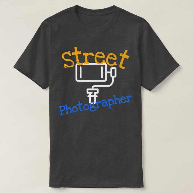 Im A Street Fotograf Selfie Stick T-Shirt (Design vorne)