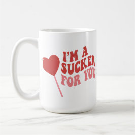 I'm A Sucker For You | Funny Retro valentines day Kaffeetasse