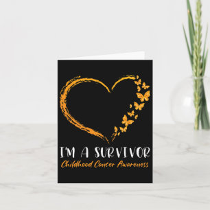 I'm A Survivor Childhood Cancer Awareness Heart Bu Karte