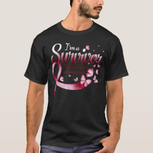 I'm A Survivor Multiple Myeloma Awareness Butterfl T-Shirt