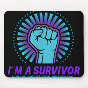 Im a Survivor Suizidprävention Bewusstsein Mousepad