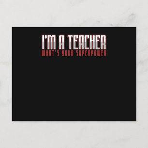 Im A Teacher Teaching School Gift Postkarte