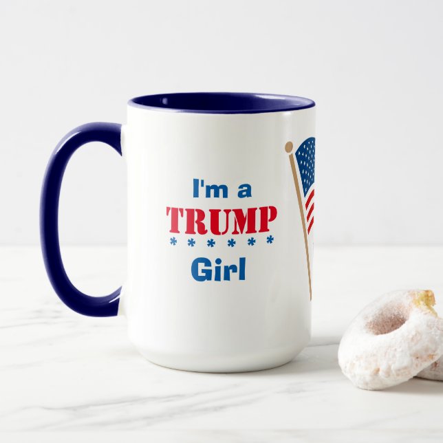 I'm A Trump Girl USA  Tasse (Mit Donut)