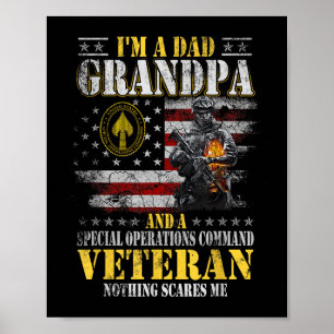 Im A Vater Großpa Special Operations Command Socom Poster