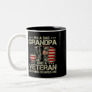 Im A Vater Opa Veteran Veteran Vathers Day Shirts Zweifarbige Tasse